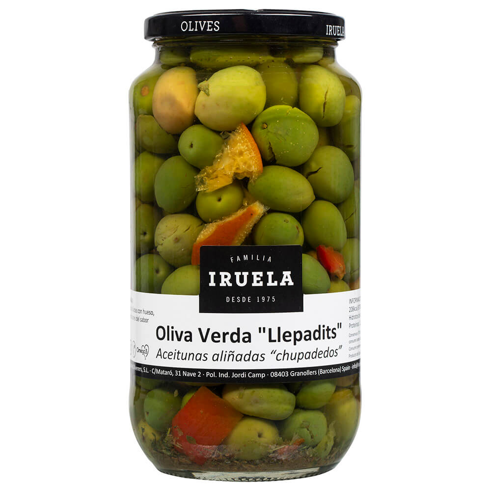 Aceituna verde aliñada «Llepadits» – «Chupadedos»