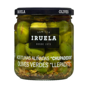 Aceituna verde aliñada «Llepadits» – «Chupadedos»